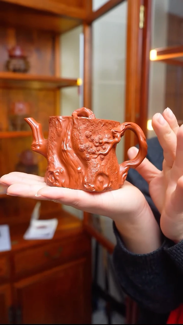茶壶紫砂龙山朱砂 松桩