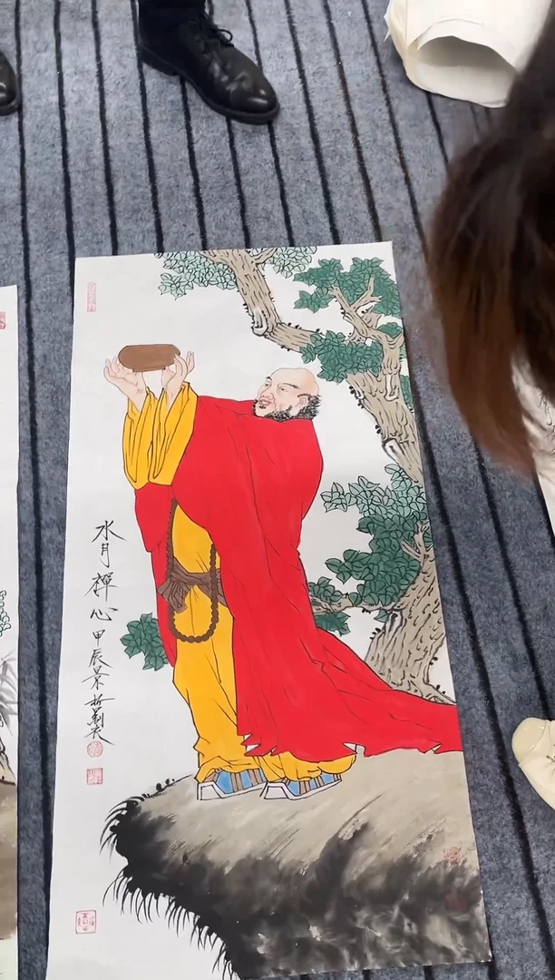 国画精品三尺人物作品