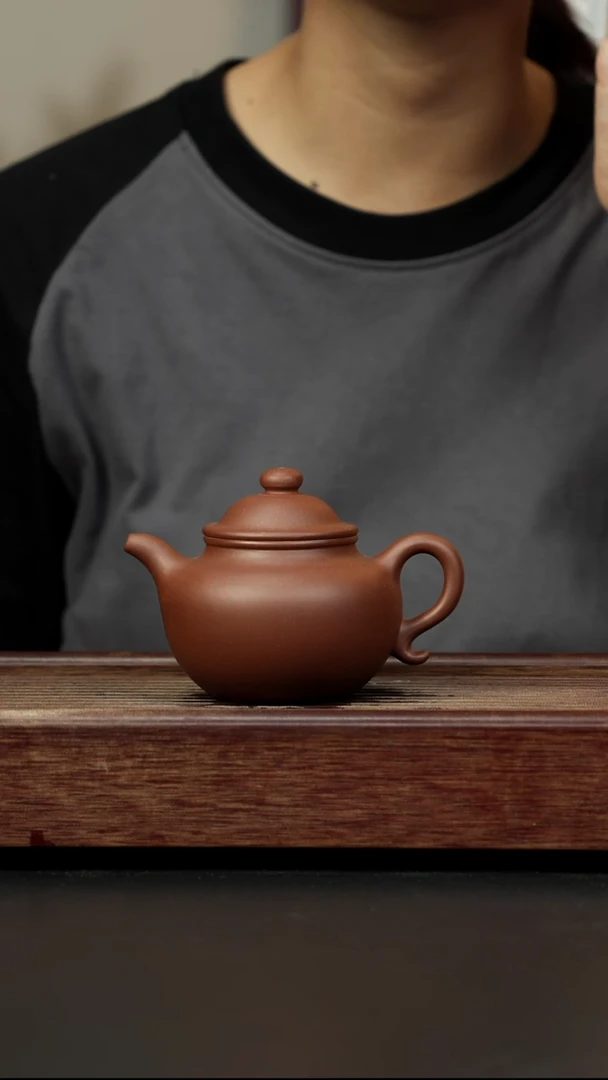 紫砂茶壶底槽清 莲子 全手工