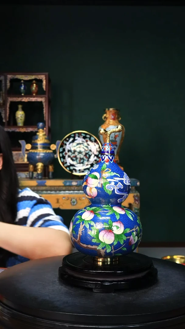 琉璃手工艺品一对浅葫芦1111111111111