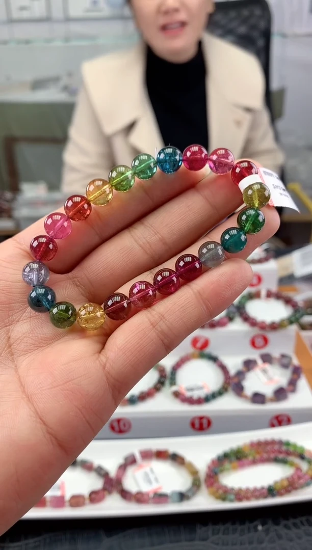 未镶嵌手串碧玺多样性发一条