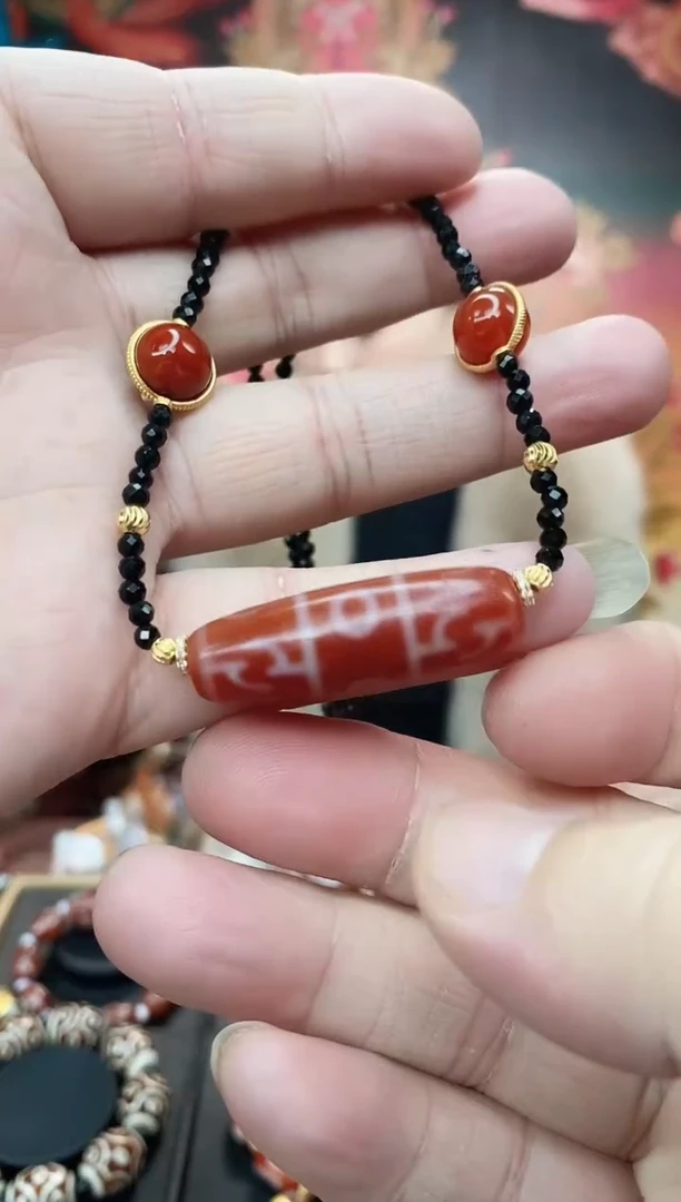 【闪购商品】玛瑙/玉髓锁骨链未镶嵌玛瑙莲师三锁骨链