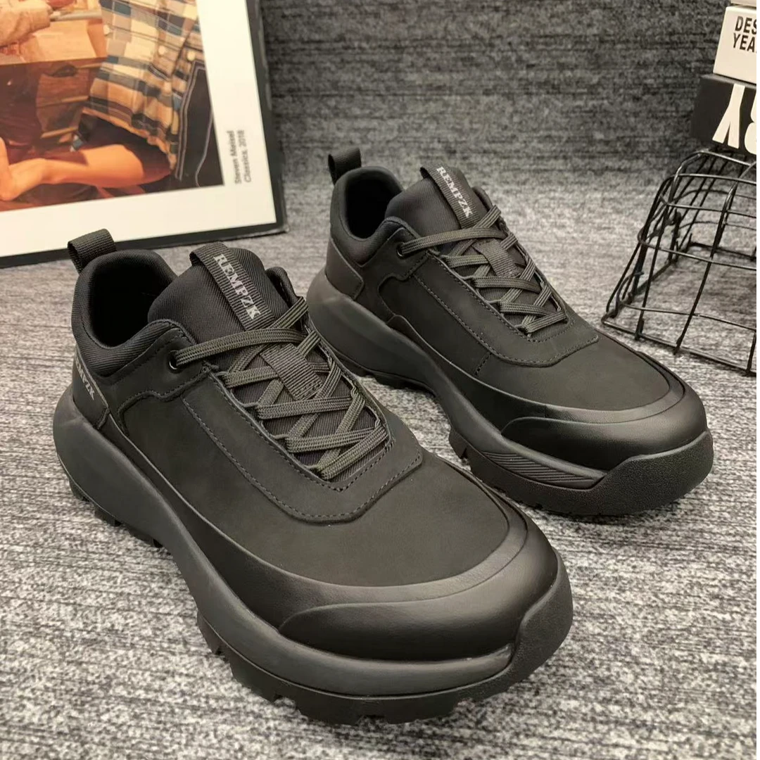 J1337【单鞋】新款男士真皮时尚休闲男鞋