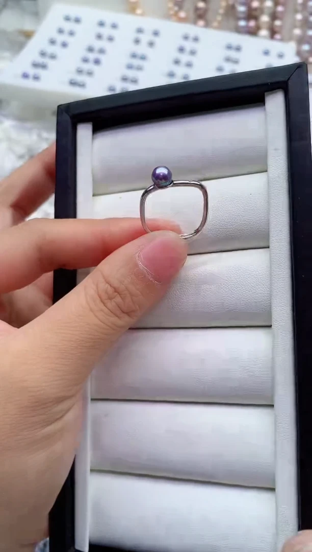 戒指合金淡水珍珠多样性发其一，非无暇