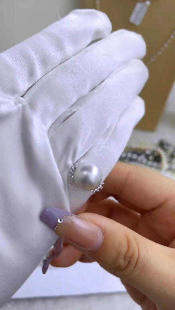 银S925镶嵌戒指海水珍珠多样性发其一