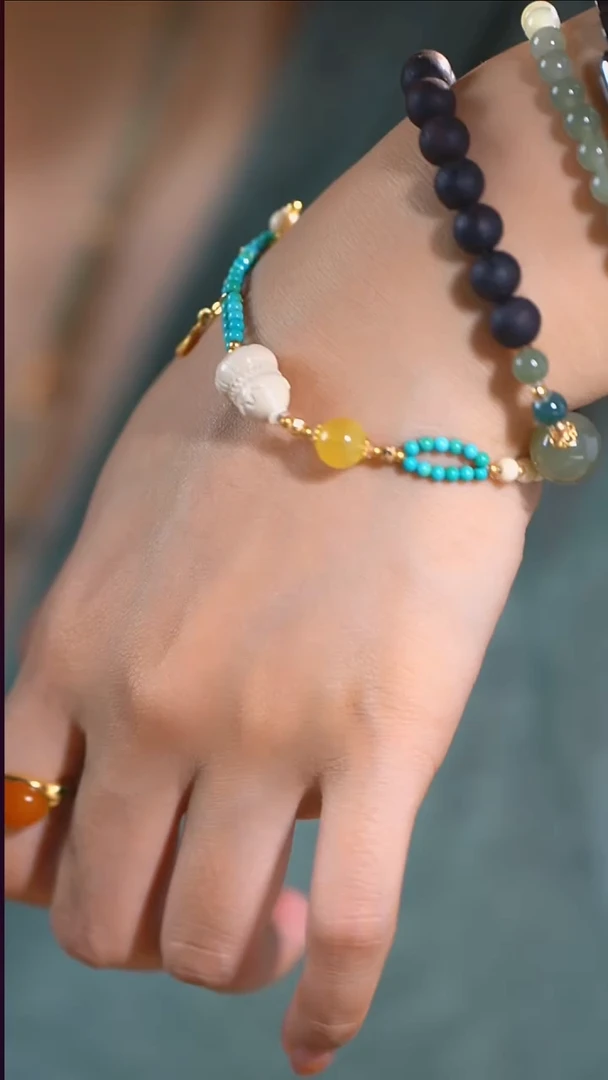 泥塑丫丫葫芦单圈