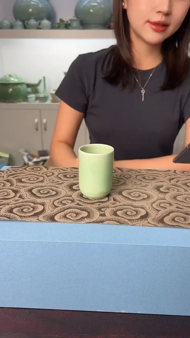龙泉云间青瓷小米茶器