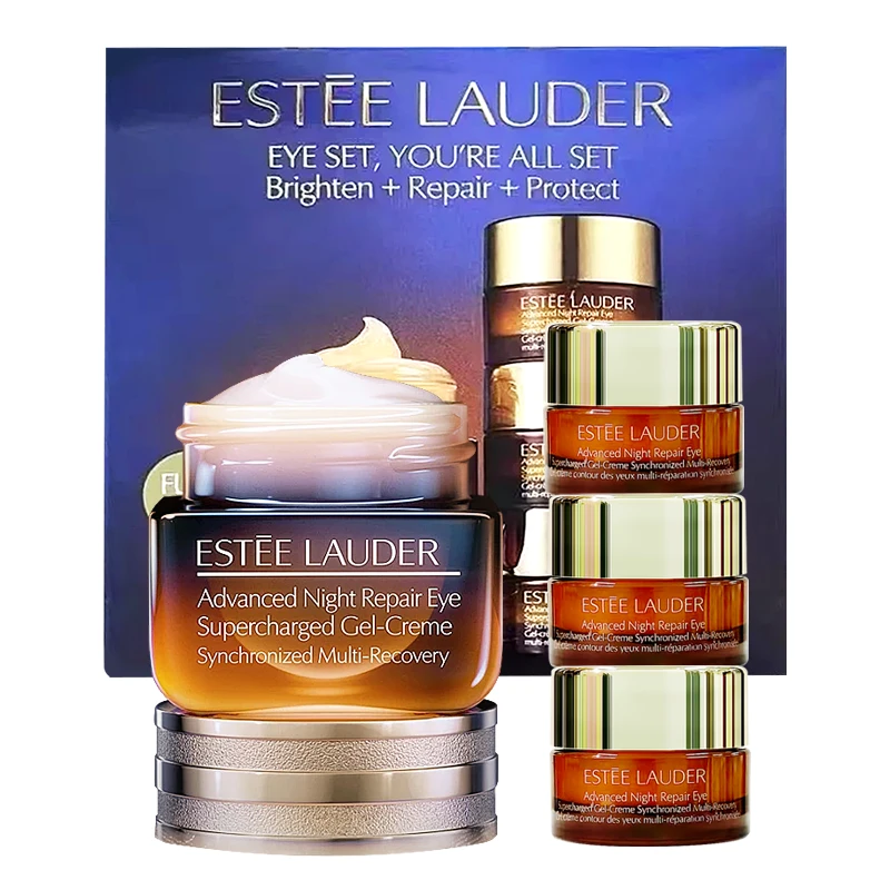 雅诗兰黛特润修护肌活小棕瓶精华眼霜礼盒 补水紧致淡化细纹-Q