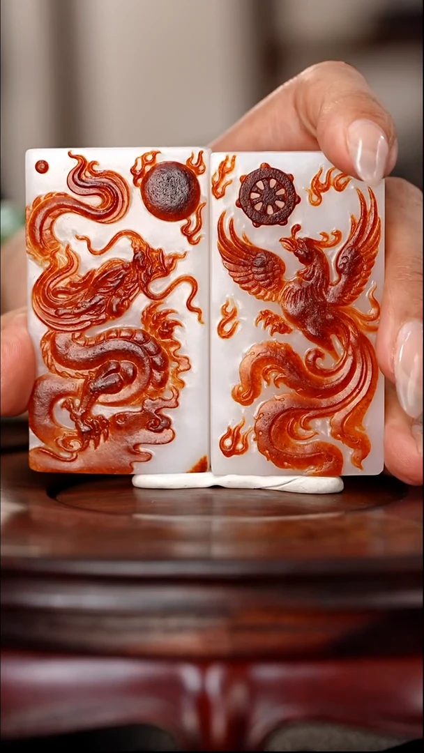 未镶嵌和田玉挂件毗*寺和田玉