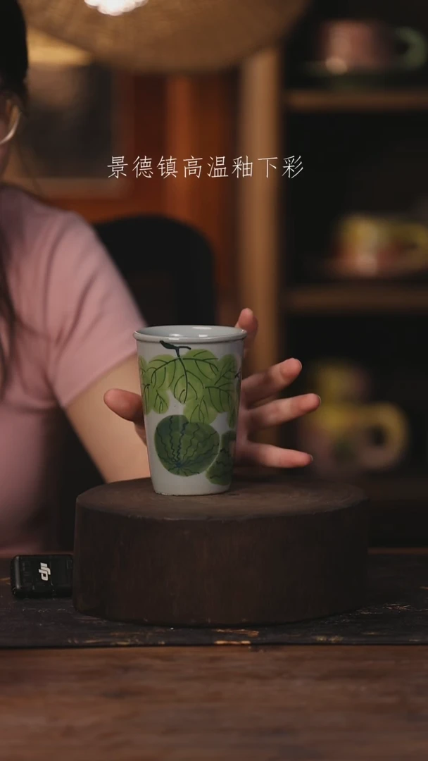 陶瓷景德镇高温釉下手绘陶瓷