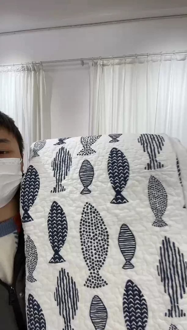 棉200*230纯棉床盖100号染色瑕疵