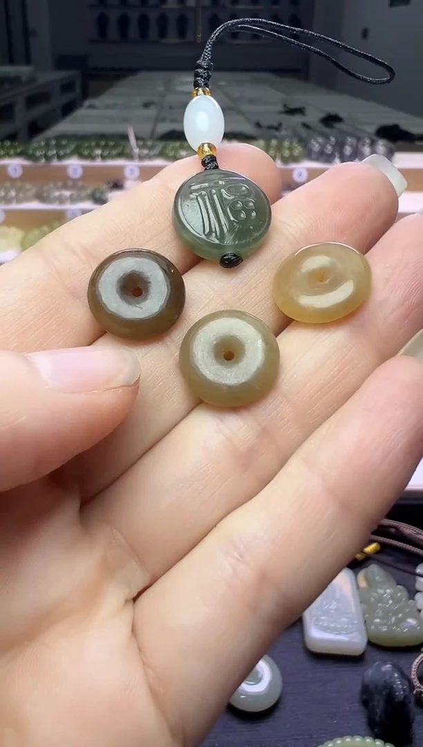 颈饰未镶嵌和田玉147号链接四个15米