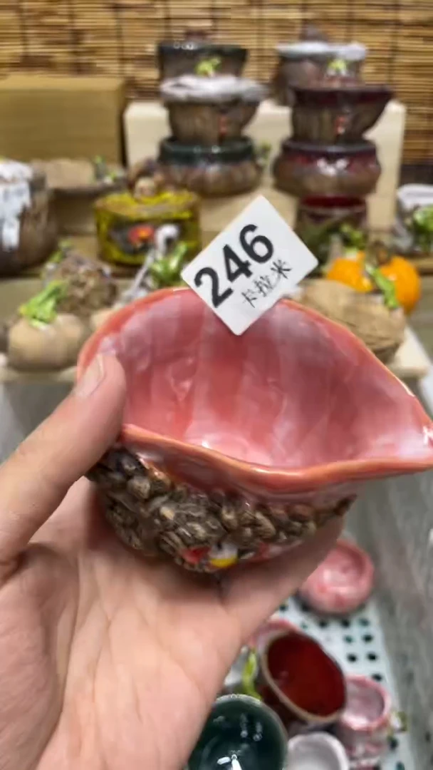 品***选246精美粗陶手工柴烧