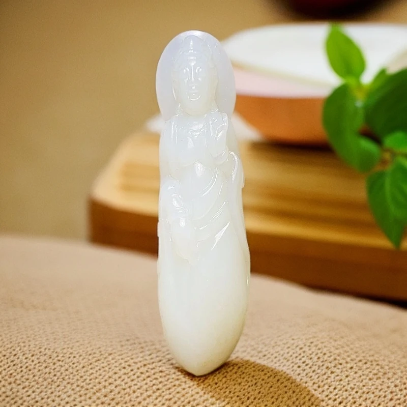 和田玉未镶嵌吊坠(不含链)