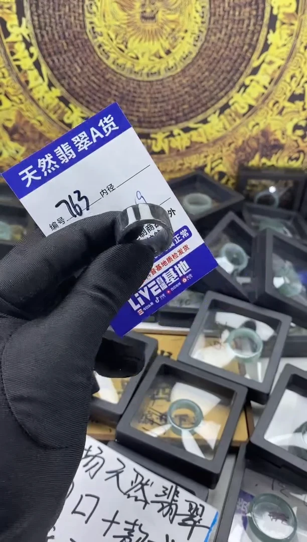 未镶嵌戒圈翡翠763