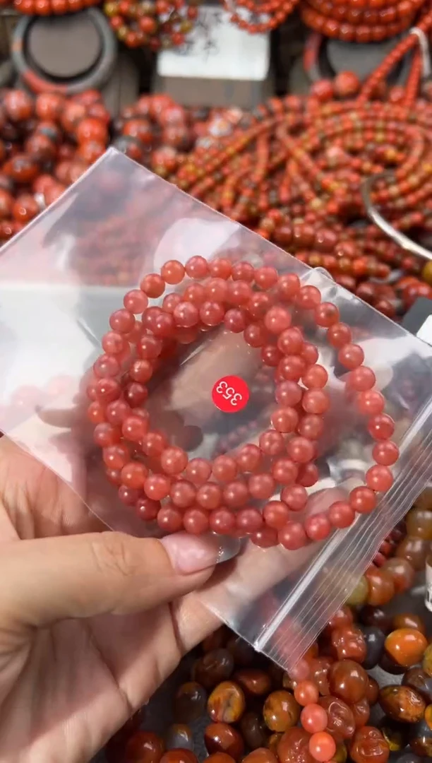 未镶嵌手串南红玛瑙6+