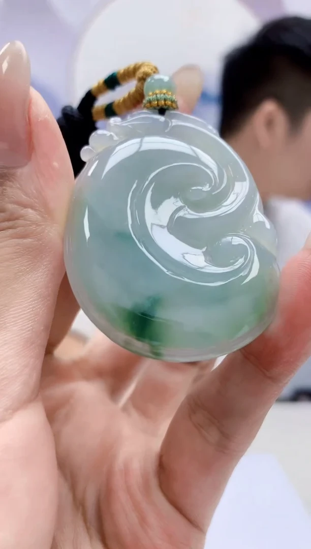定制翡翠未镶嵌5028MM-毛货挂件131