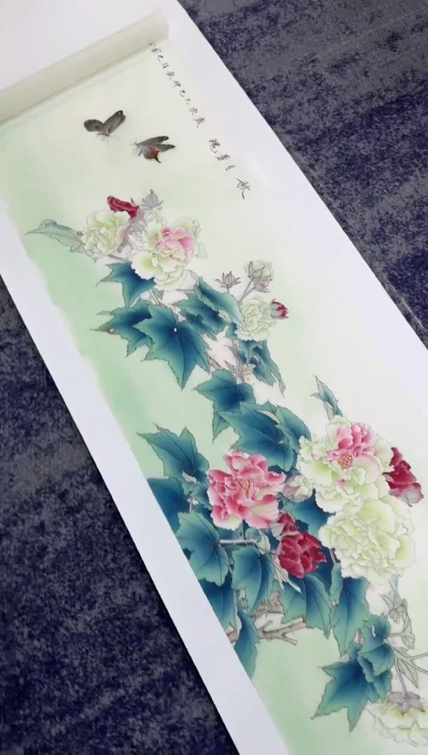 国画国画山水花鸟纯手绘