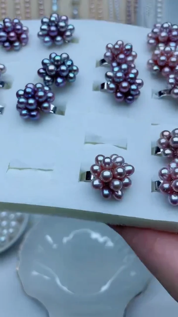 戒指未镶嵌淡水珍珠戒指多样性发其一