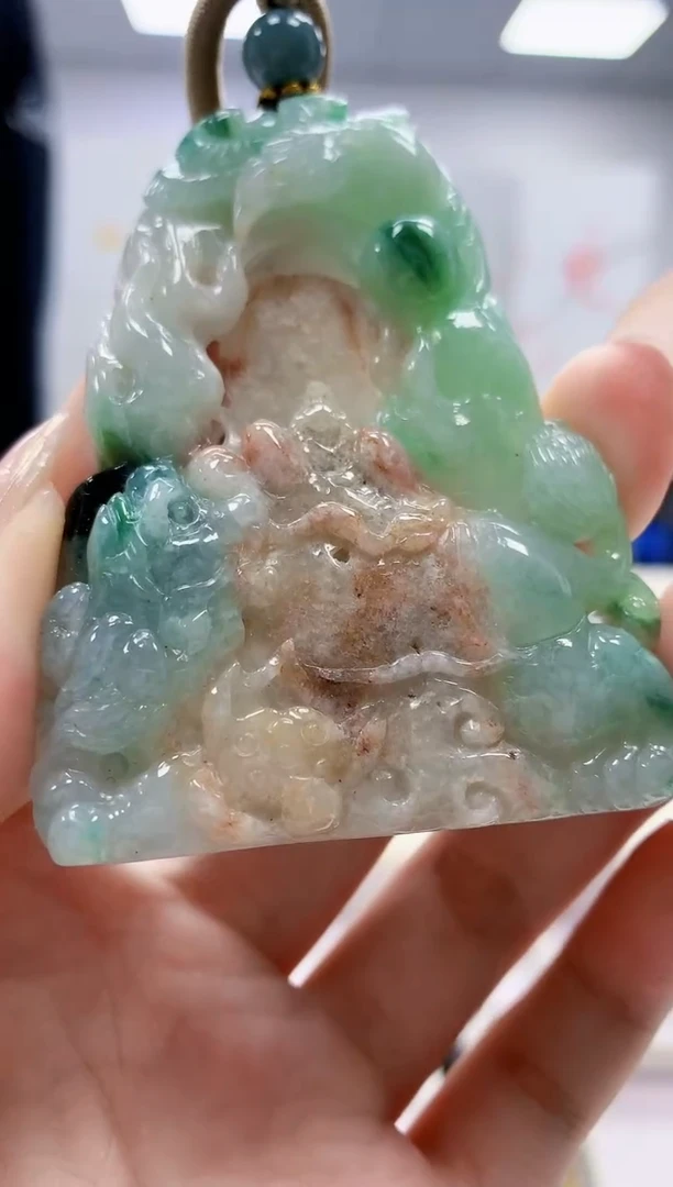 未镶嵌定制翡翠4917jw-毛货挂件98