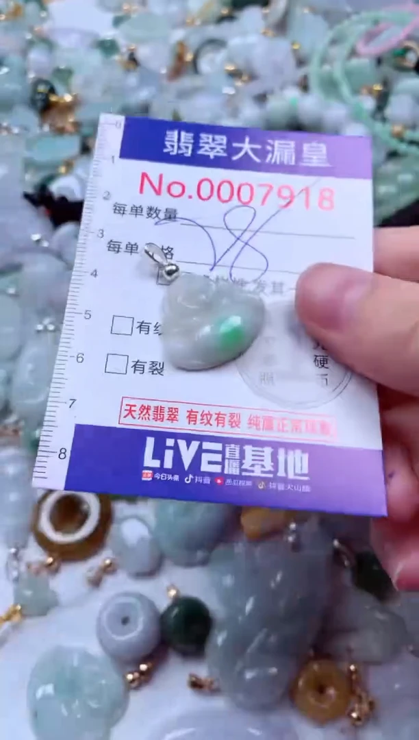 吊坠(不含链)未镶嵌翡翠7918
