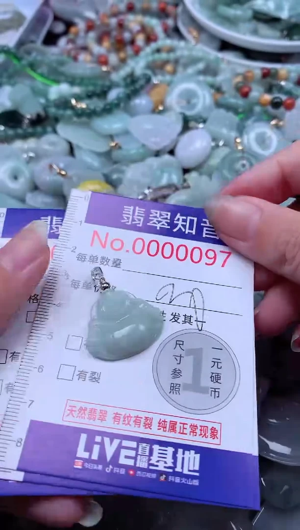 翡翠未镶嵌吊坠(不含链)97