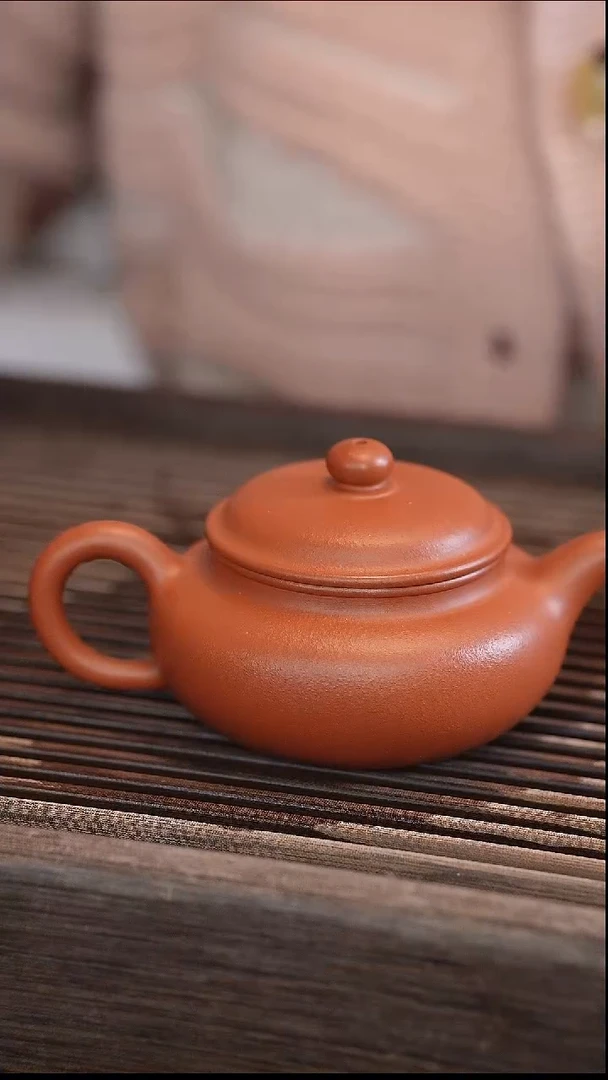 茶壶紫砂全手 大红袍 仿古 160cc