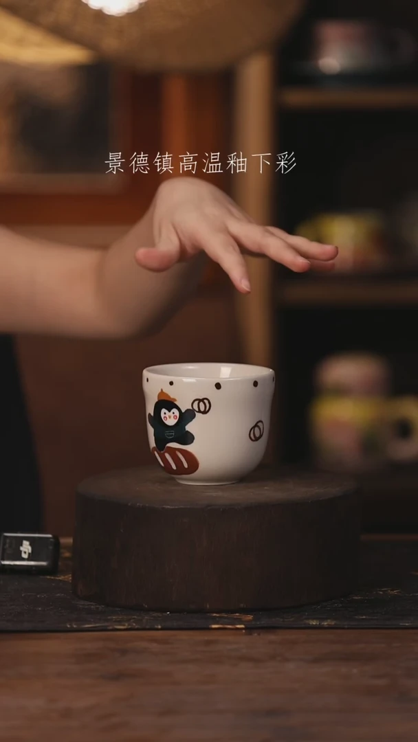 陶瓷景德镇高温釉下手绘陶瓷567