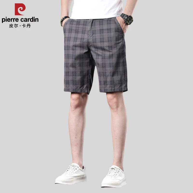【皮尔卡丹】纯棉男士休闲五分裤男款夏季薄款中年爸爸短裤透气中裤