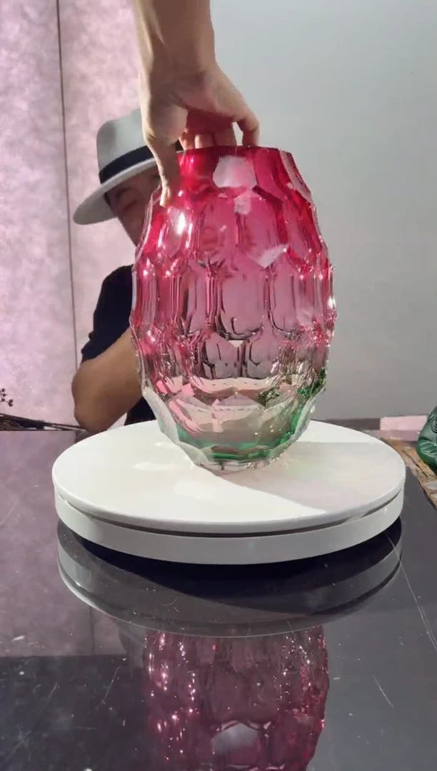 摆件CS0101072金红caorle艺术琉璃花器