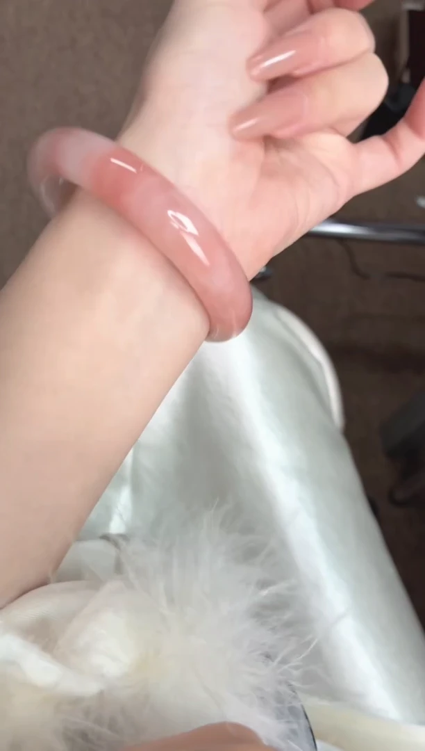 未镶嵌手镯石英质玉桃花酿13-圈口57.8-236