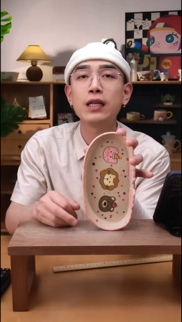 摆件景德镇可爱设计师款陶瓷