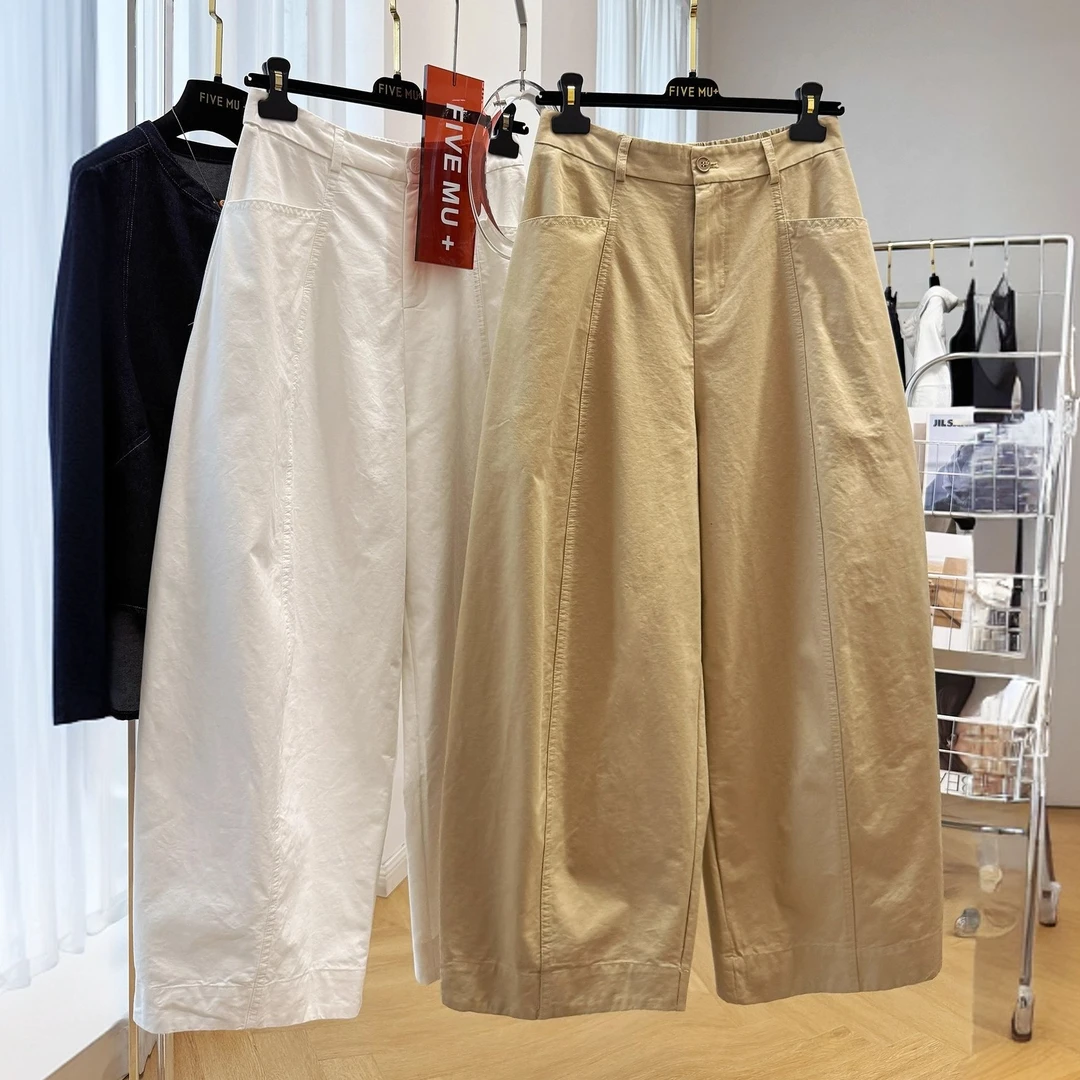 今年流行巨好看的梧桐裤女秋季宽松bf慵懒风裤子高腰工装休闲裤子