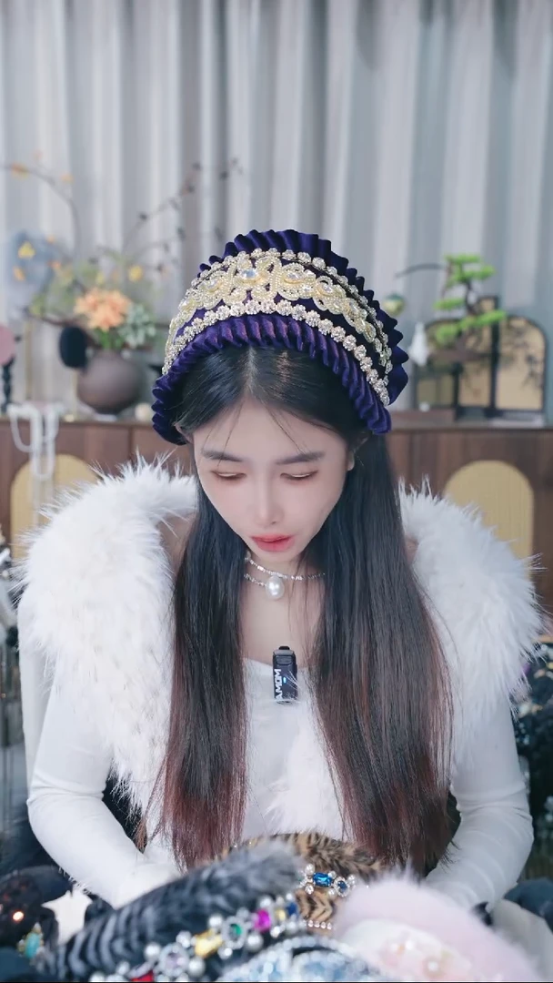 合金布艺轻奢高定发箍 A031