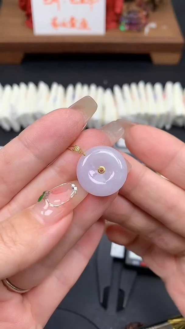 【闪购商品】翡翠吊坠(不含链)18K金镶嵌MS152664