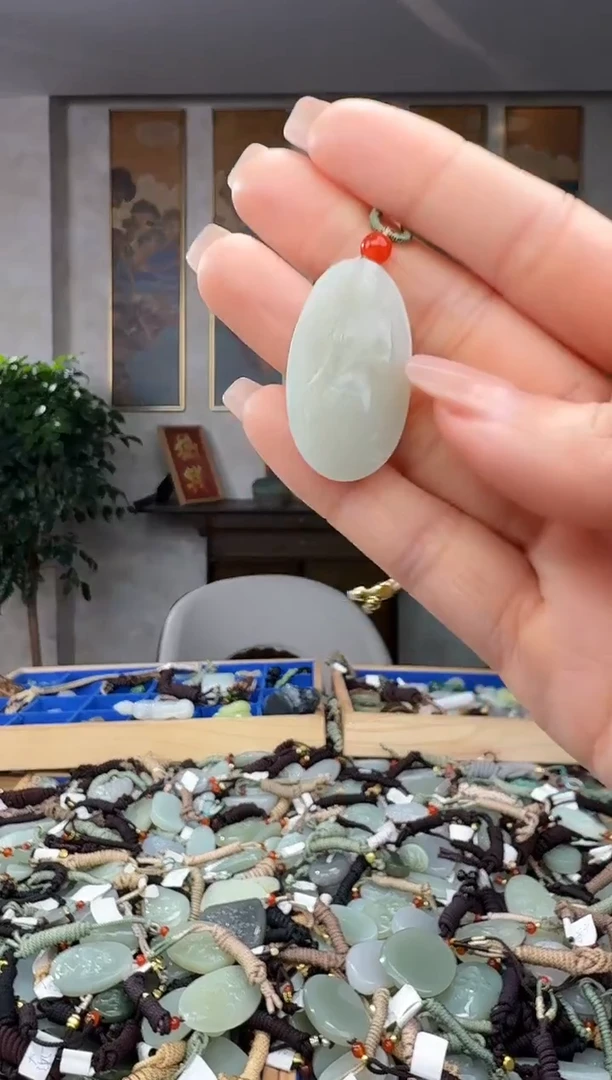 颈饰未镶嵌和田玉拍一发一多样性发货