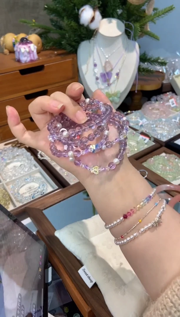 未镶嵌手串水晶孤品捡漏均匀瑕疵介意勿拍