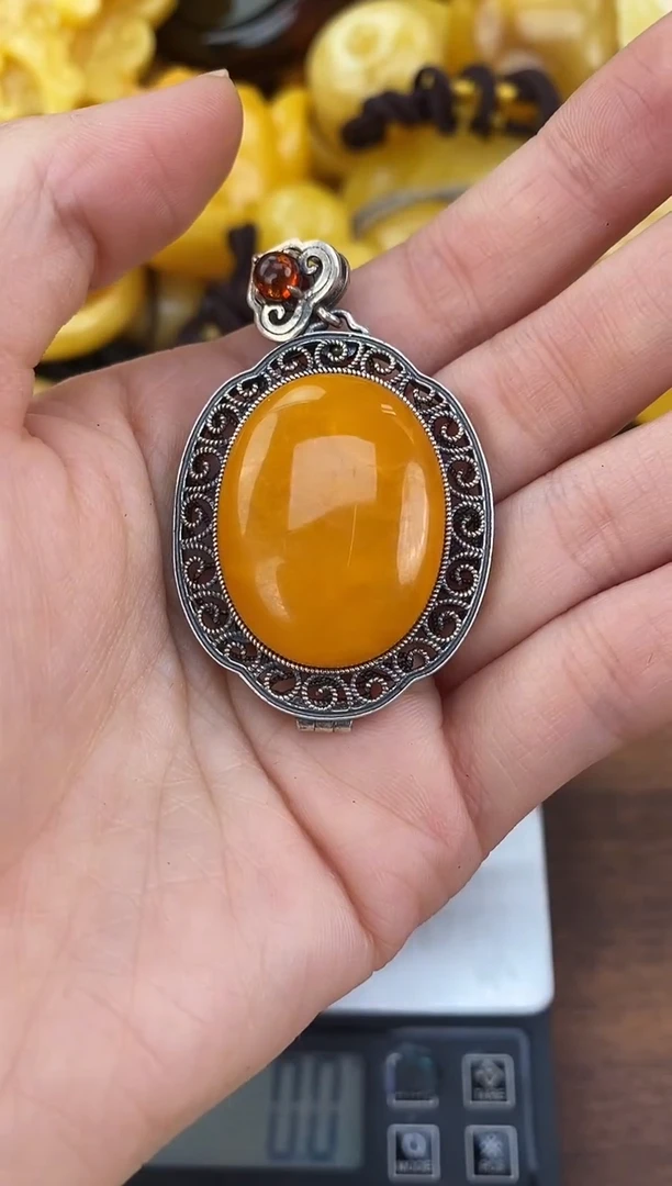 裸石琥珀未镶嵌天然琥珀蜜蜡