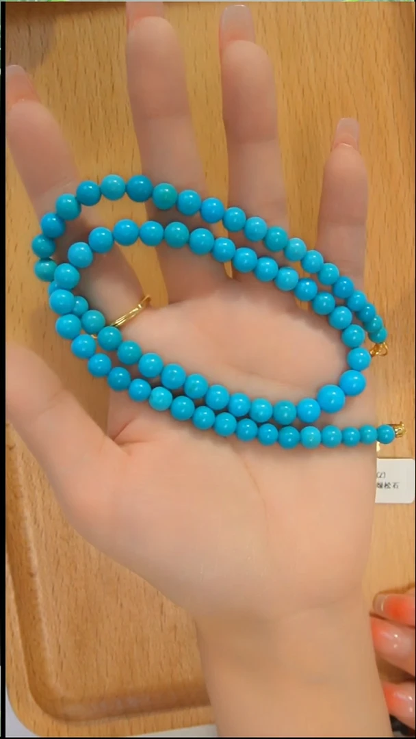 银S925镶嵌绿松石项链5-8发货一件