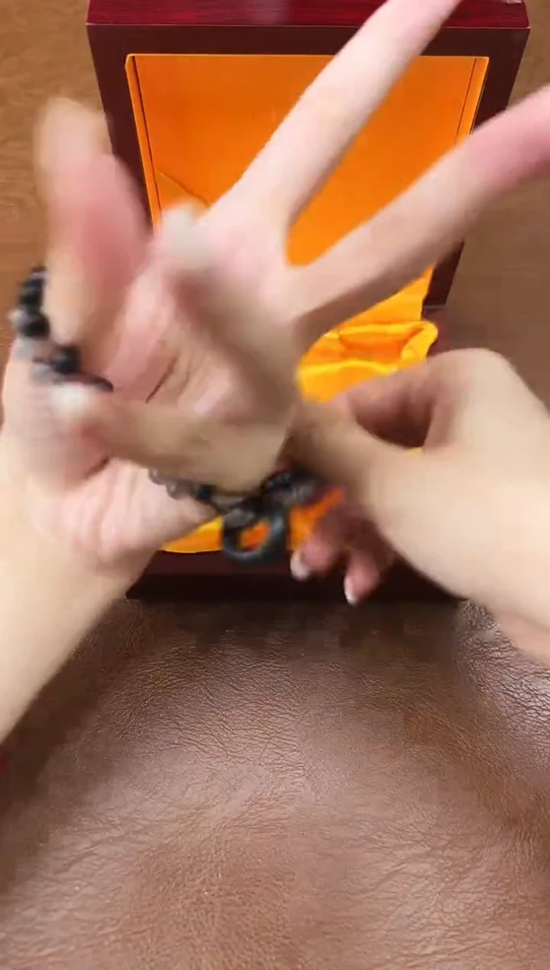 万家文玩阁黑檀双圈链接@@SP040