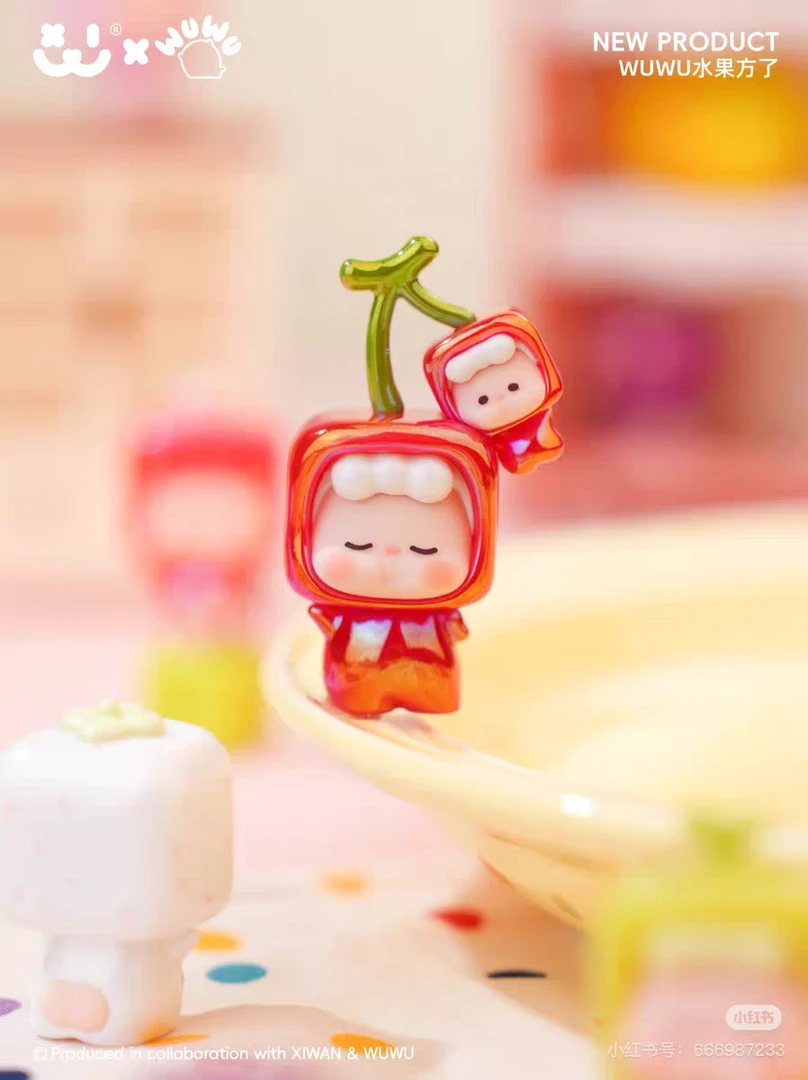 【代拆】阿玛莉莉丝联名wuwu水果方了系列萌粒潮玩摆件