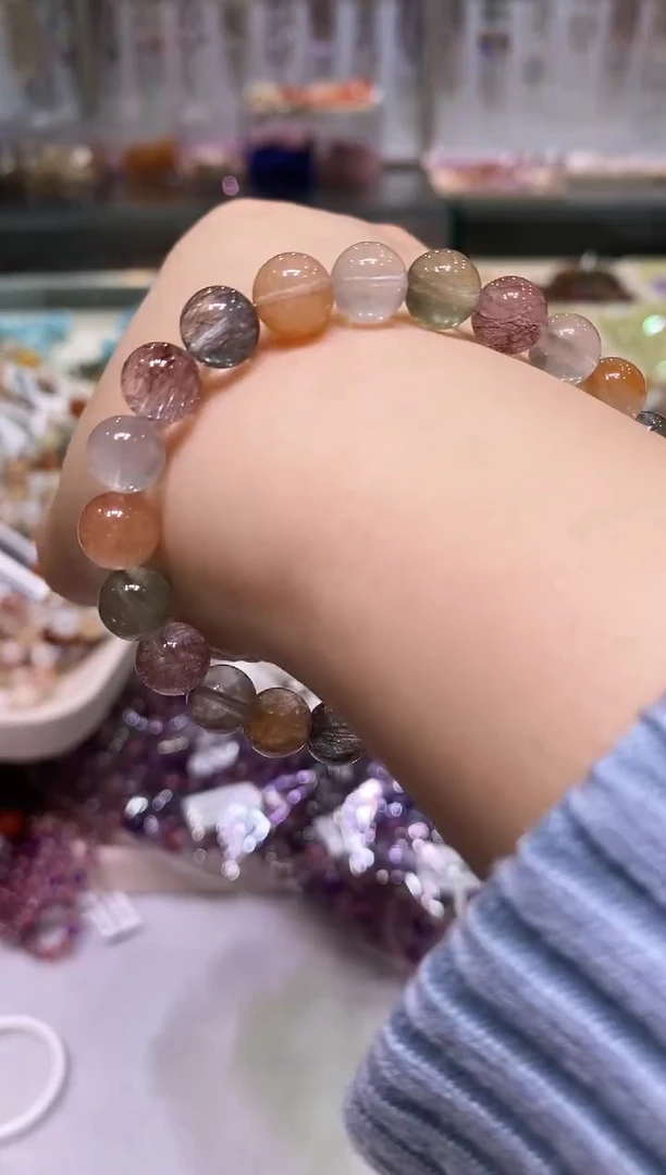 未镶嵌手链水晶多样性发其一兔毛8+