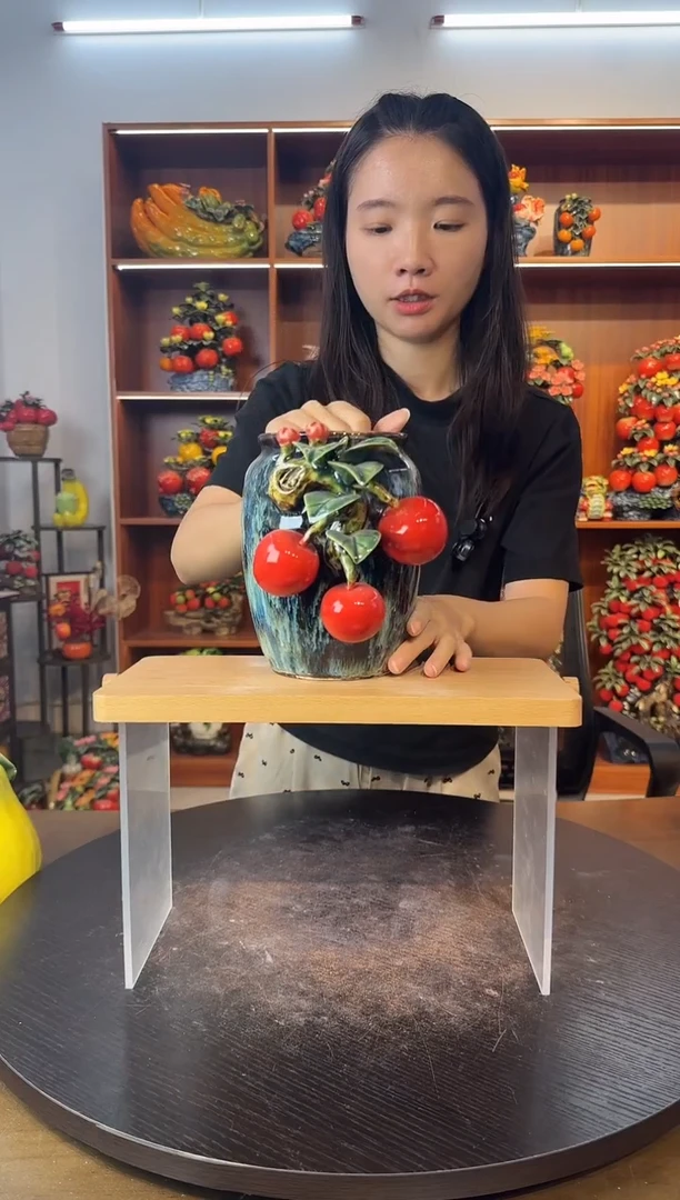 陶瓷苹果款小花瓶