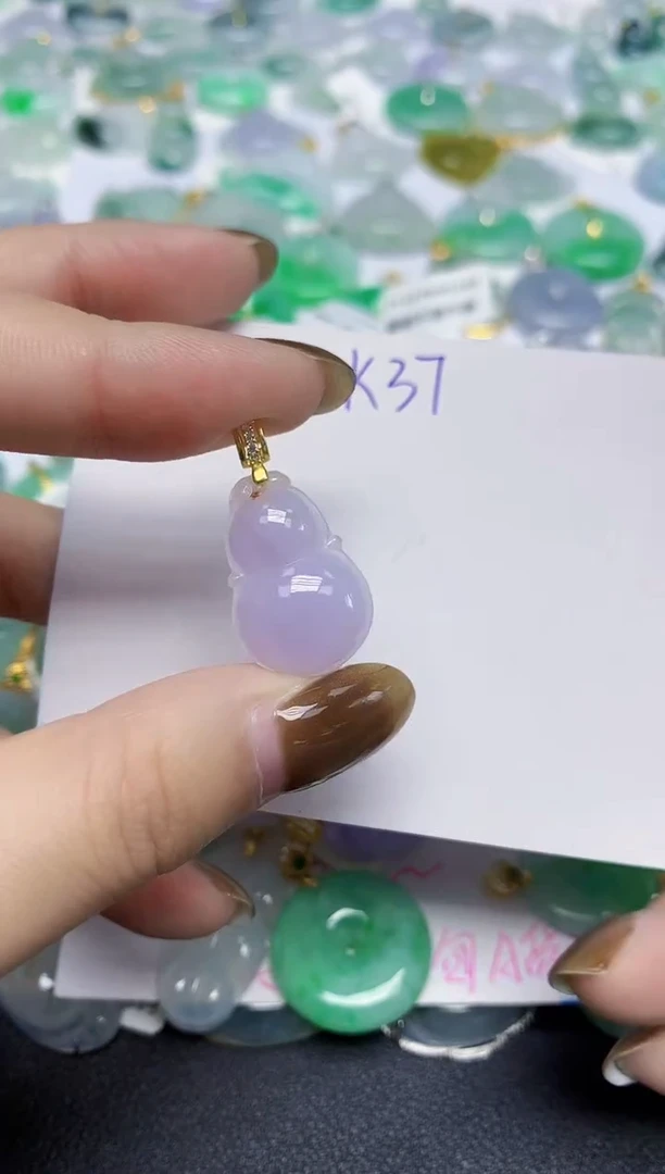 颈饰未镶嵌翡翠天然缅甸翡翠A货翡翠百元以上9元证书费自理