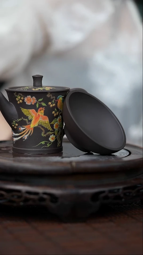 茶壶紫砂宜兴岁颐传砂原矿全手7+杯子