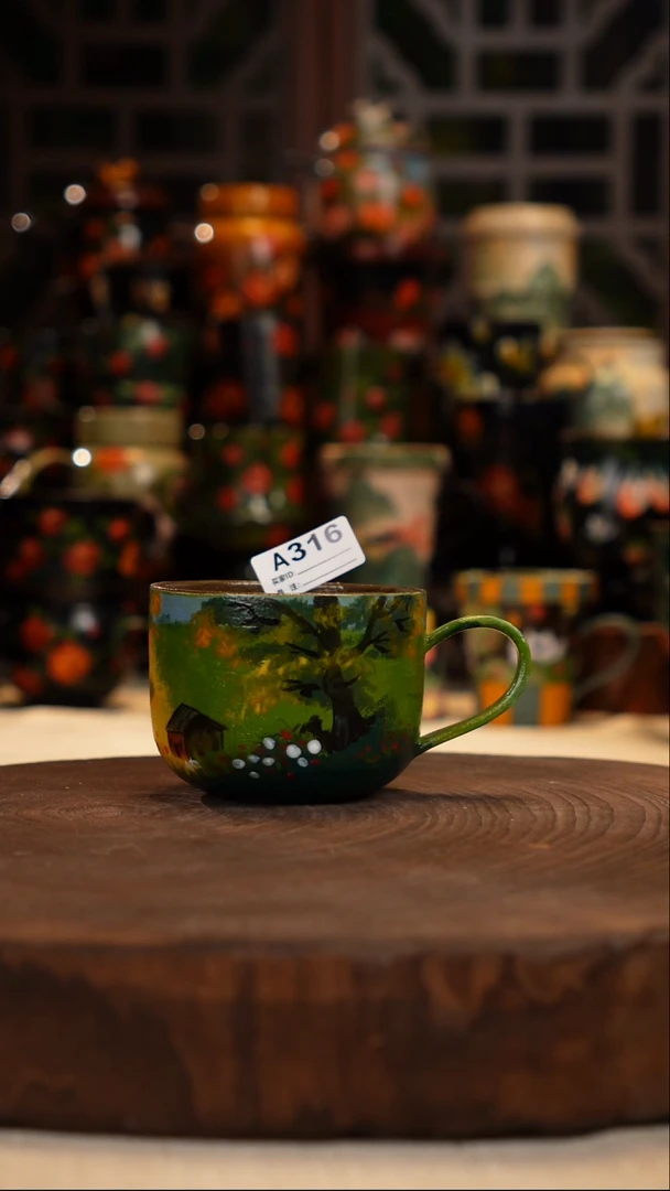 油画    手绘釉下彩316