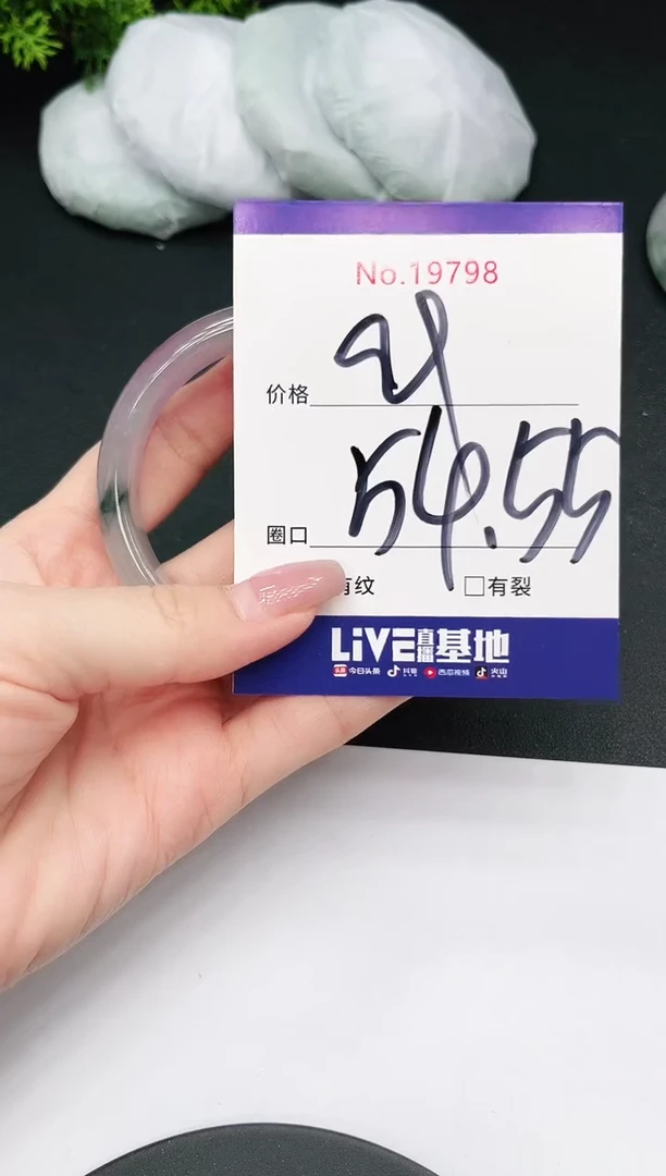 未镶嵌手镯翡翠19798