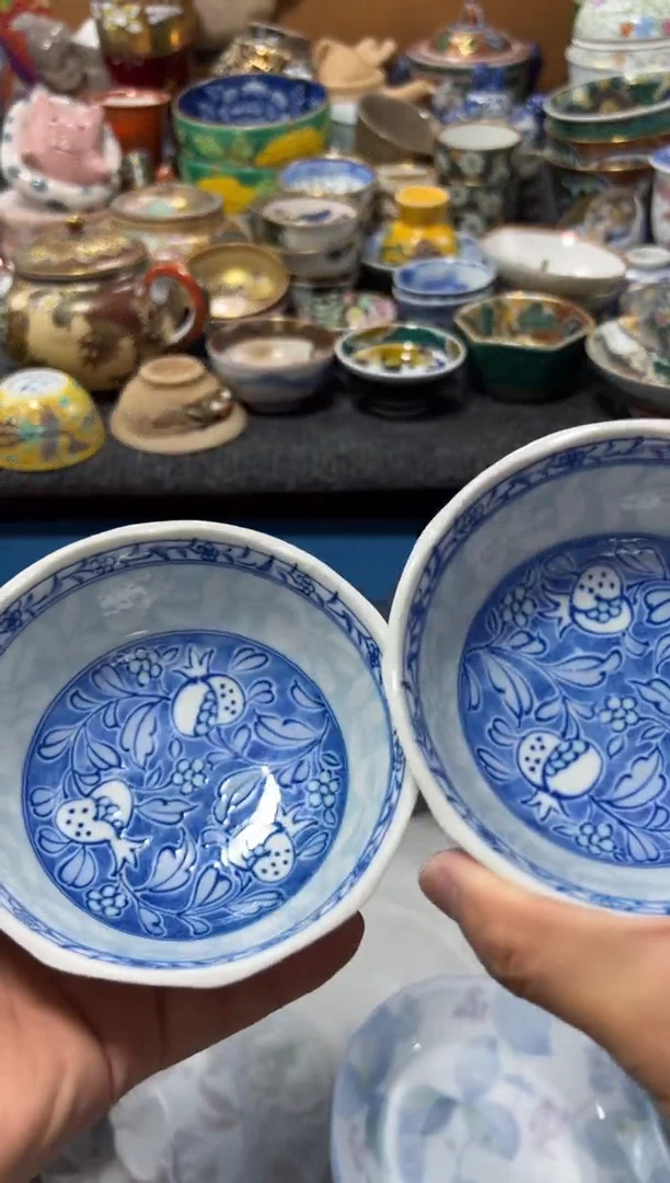 瓷片佛****A夏目海外回流瓷器中古品。