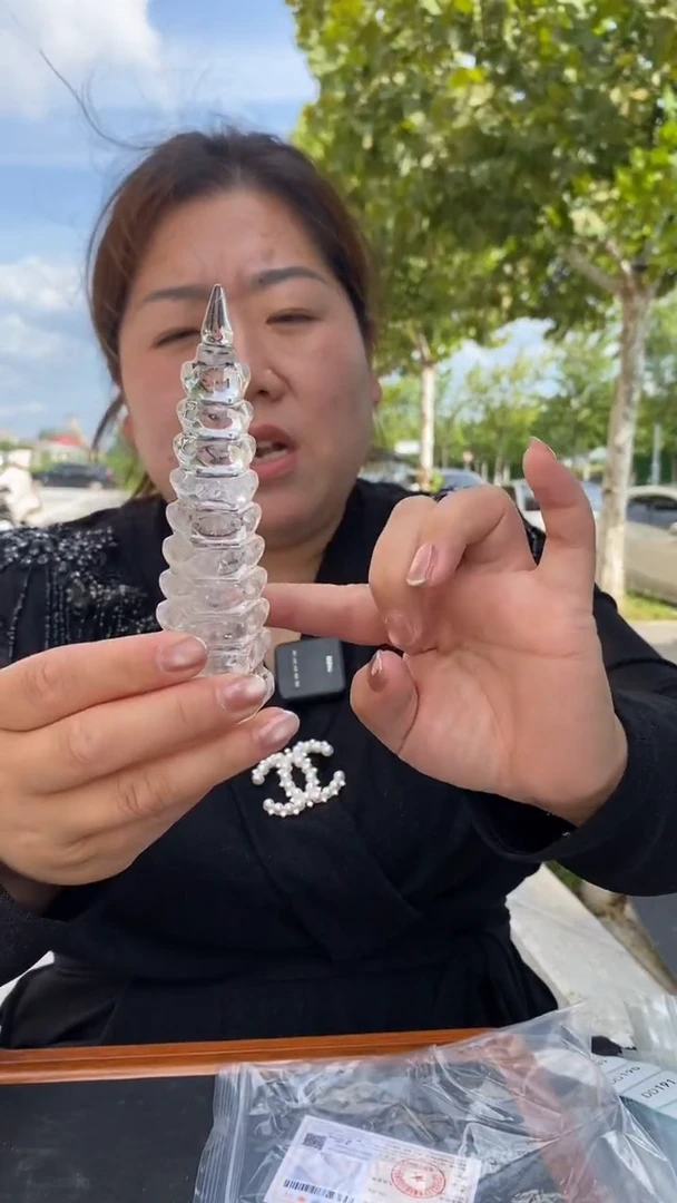 未镶嵌珠宝半成品水晶白水晶文昌塔D187