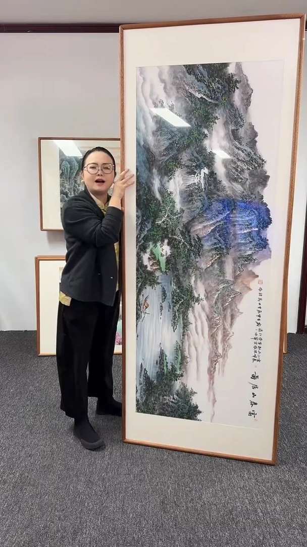 【闪购商品】国画富春山居图210*80绘画作品